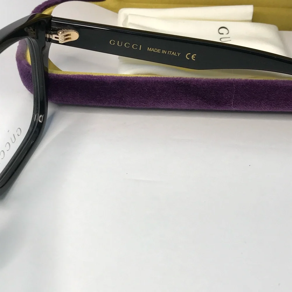 New Authentic Gucci GG1177O Eyeglasses 004 - Black - Transparent
